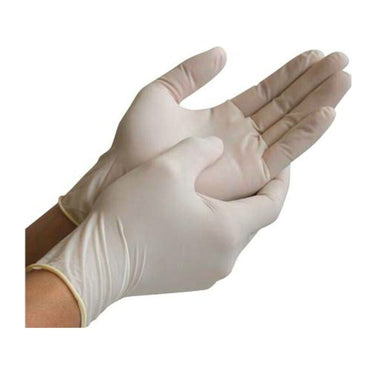 Latex kesztyű púderes L méret