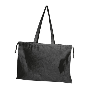 Bedford biopamut vászontáska, 180 g/m² – Fekete