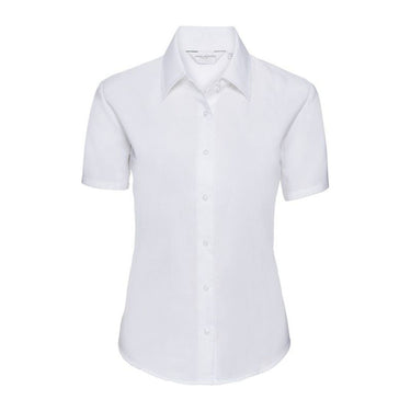 Russell Ladies SSL Easy Care Oxford Shirt – White