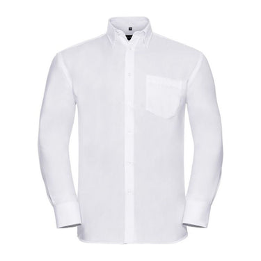 Russel men Non-iron shirt long-sleeve – White