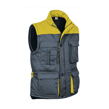 THUNDER mellény – Cement Grey-Lemon Yellow