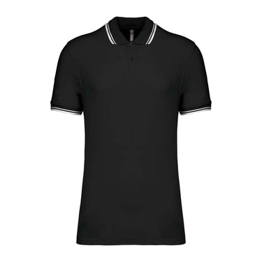 Men'S 2 Striped Short Sleeved Poloshirt