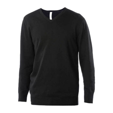 Men’S V-Neck Jumper – Black