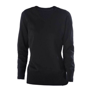 Ladies' V-Neck Jumper – Black