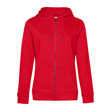 B&C QUEEN ZIPPED HOOD – Red