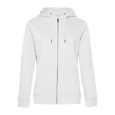 B&C QUEEN ZIPPED HOOD – White