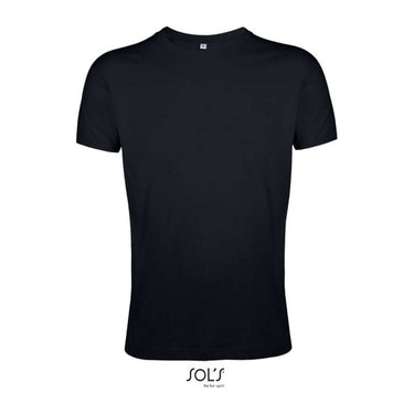 SOL'S REGENT FIT - FÉRFI KÖRNYAKÚ TESTHEZÁLLÓ PÓLÓ – Deep Black