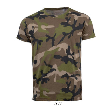 SOL'S CAMO MEN -KÖRNYAKÚ PÓLÓ – Camo