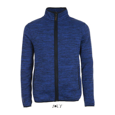 SOL'S TURBO - KNITTED FLEECE JACKET – Bugatti Blue/Navy Pro