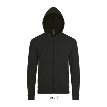 SOL'S STONE - UNISEX ZIP HOODIE – Black