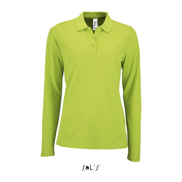 SOL'S PERFECT LSL WOMEN - LONG-SLEEVE PIQUÉ POLO S – Apple Green