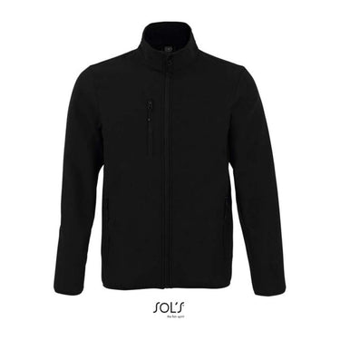 SOL'S RADIAN MEN - SOFTSHELL ZIP JACKET – Black