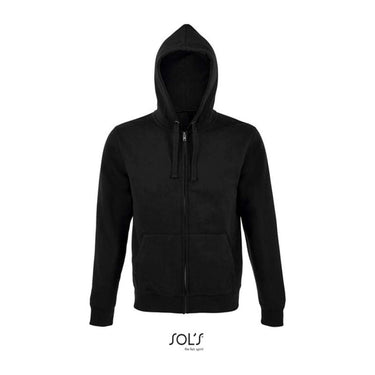 SPIKE MEN - ZIP HOODIE – Black