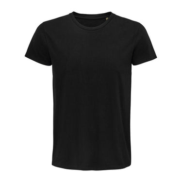Sol'S Pioneer Men-Round-Neck Fitted Jersey T-Shirt – Deep Black