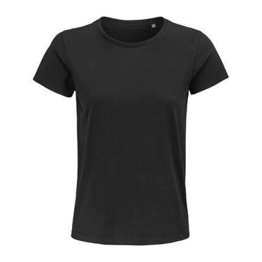 Sol'S Pioneer Women - Round-Neck Fitted T-Shirt – Deep Black