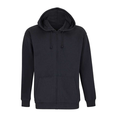 Sol'S Carter - Unisex Full-Zip Hoodie – Black