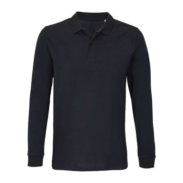 Sol'S Planet Lsl - Unisex Long Sleeve Polo Shirt – Black