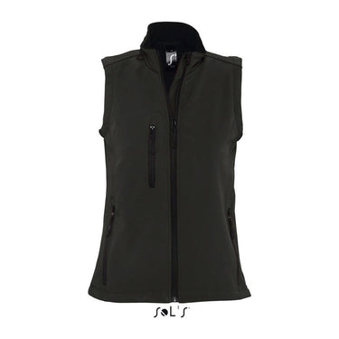 SOL'S RALLYE WOMEN - SLEEVELESS SOFTSHELL JACKET – Black