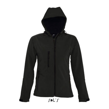 SOL'S REPLAY WOMEN - HOODED SOFTSHELL – Black