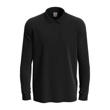 Classic Uniszex Hosszú Ujjú Galléros Felső – Black Opal