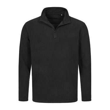 Classic Uniszex Félcipzáras Polár Pulóver – Black Opal