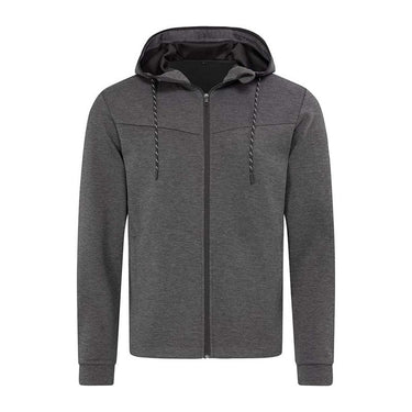 Recycled Uniszex Scuba Dzseki – Anthra Heather
