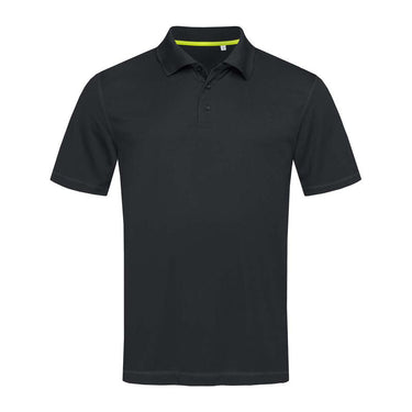 Mesh Uniszex Galléros Póló – Black Opal