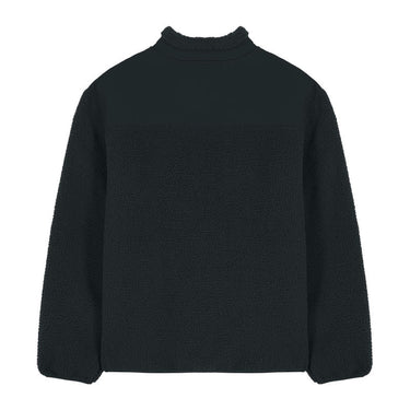 Brooker uniszex, laza szabású sherpa dzseki – Black