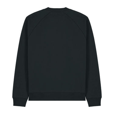 Knoxer uniszex laza szabású raglán pulóver – Black