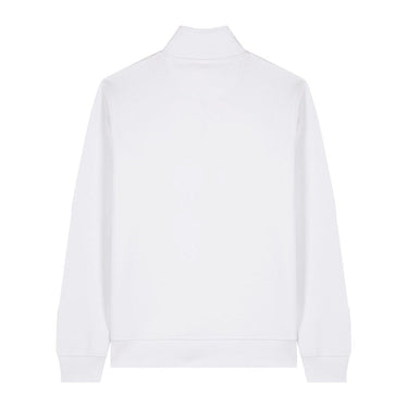 Trucker 2.0 uniszex negyed cipzáras pulóver – White