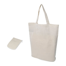 Ferrara összehajtható vászontáska, 140 g/m² – Bézs