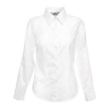 LADY FIT LONG SLEEVE OXFORD SHIRT – White