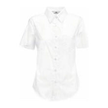 LADY FIT SHORT SLEEVE POPLIN SHIRT – White