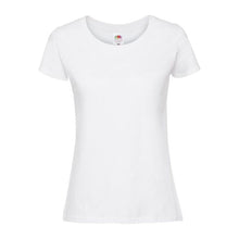 LADIES ICONIC 195 RINGSPUN PREMIUM T – White