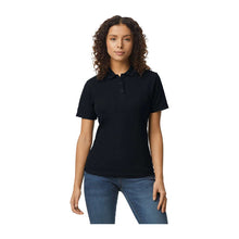 Softstyle® Ladies' Double Piqué Polo – Black
