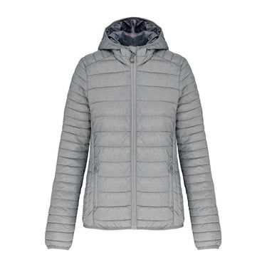 LADIES' LIGHTWEIGHT HOODED PADDED JACKET