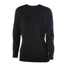 Ladies' V-Neck Jumper – Black