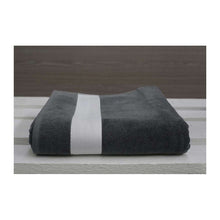 OLIMA VELOUR BEACH TOWEL – Charcoal Grey