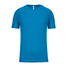 KIDS' SHORT SLEEVED SPORTS T-SHIRT – Aqua Blue