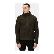 Thornly Men - Full Zip Marl Fleece – Dark Khaki Marl