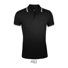 SOL'S PASADENA MEN POLO SHIRT – Black/White