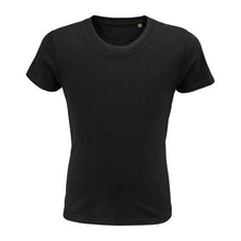 Sol'S Pioneer - Kids’ Round-Neck Fitted T-Shirt – Deep Black