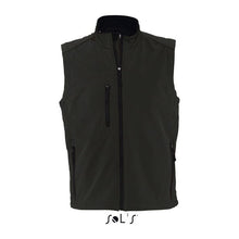 SOL'S RALLYE MEN - SLEEVELESS SOFTSHELL JACKET – Black
