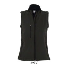 SOL'S RALLYE WOMEN - SLEEVELESS SOFTSHELL JACKET – Black