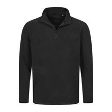 Classic Uniszex Félcipzáras Polár Pulóver – Black Opal