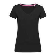 Megan V-nyakú Női Póló – Black Opal