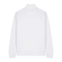 Trucker 2.0 uniszex negyed cipzáras pulóver – White