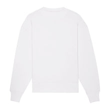 Radder uniszex laza szabású pulóver – White