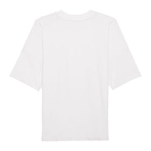 Blaster uniszex, túlméretezett, magas nyakú póló – White