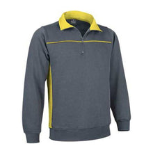 THUNDER pulóver – Cement Grey-Lemon Yellow